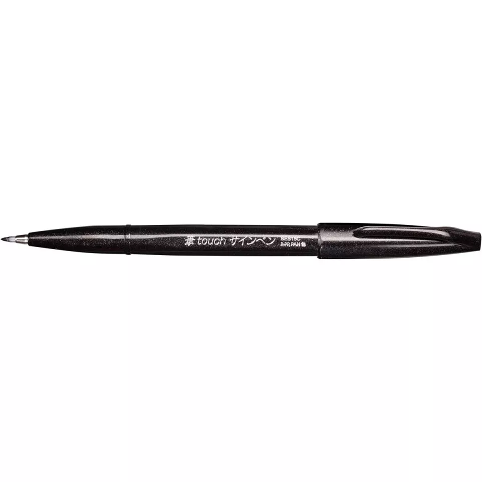 Pentel Fude Touch Brush Sign Pen Black