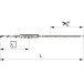 MACO Fixed Size Cremone Bolt 6.5mm HFF 455-660mm per piece