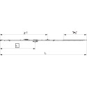 MACO Fixed Side Espagnolette 15mm with 1 i.S HFF 841-1090 / pc