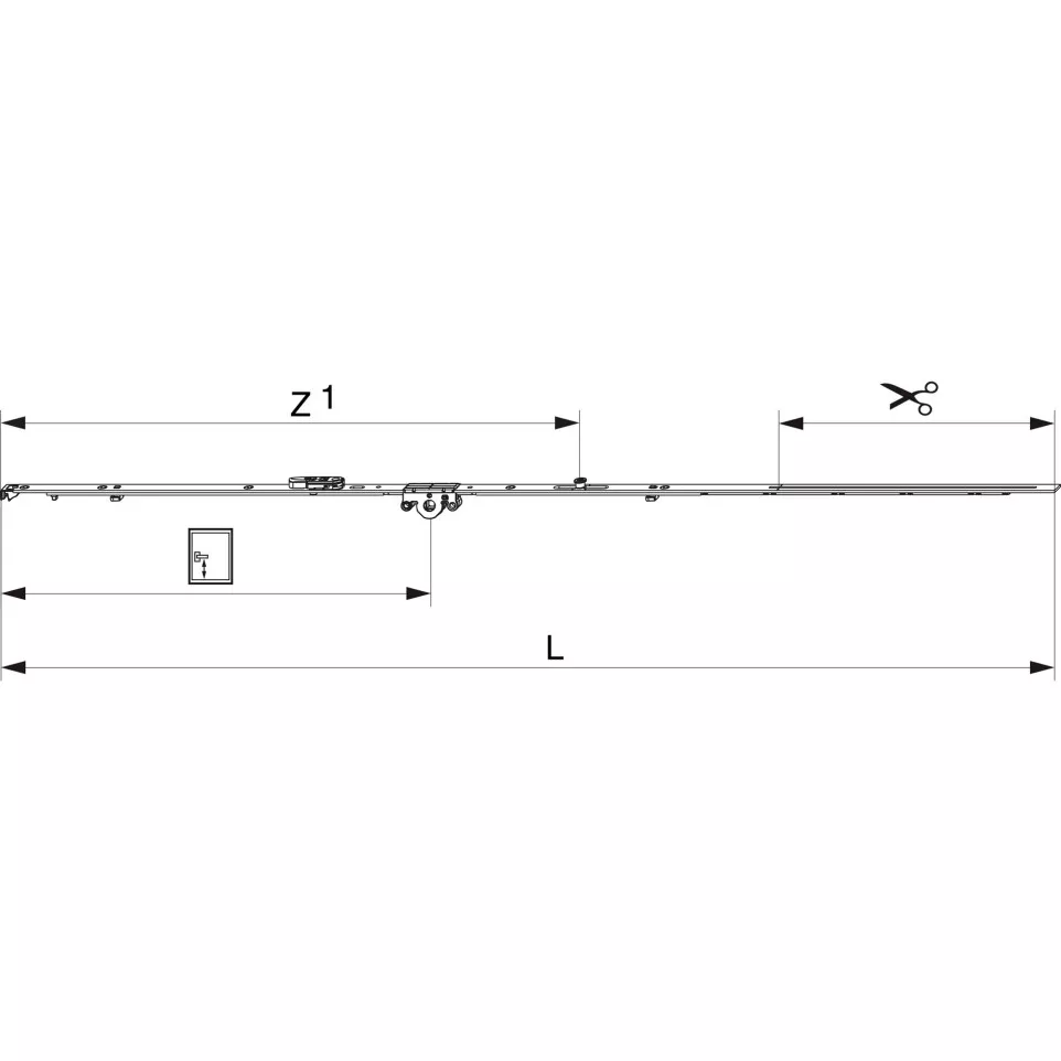 Sluitstang DK DM15 fix 1i.S. FFH...