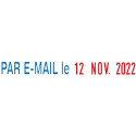 Colop tampon à formules Mini-Info Dater S 120/WD, avec date et 12 mots différents, français