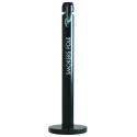 Rubbermaid peukenzuil Smokers' Pole, ft 10,2 x 107,9 cm, zwart