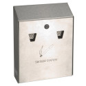 Rubbermaid Wall-Mounted Ashtray 25.4 x 7.6 x 31.8 cm Galvanized Steel