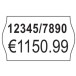 Avery PLP1626 etiketten voor prijstang permanent, ft 26 x 16 mm, 12 000 etiketten, wit