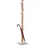 Easycloth Model A Wooden Coat Rack, White