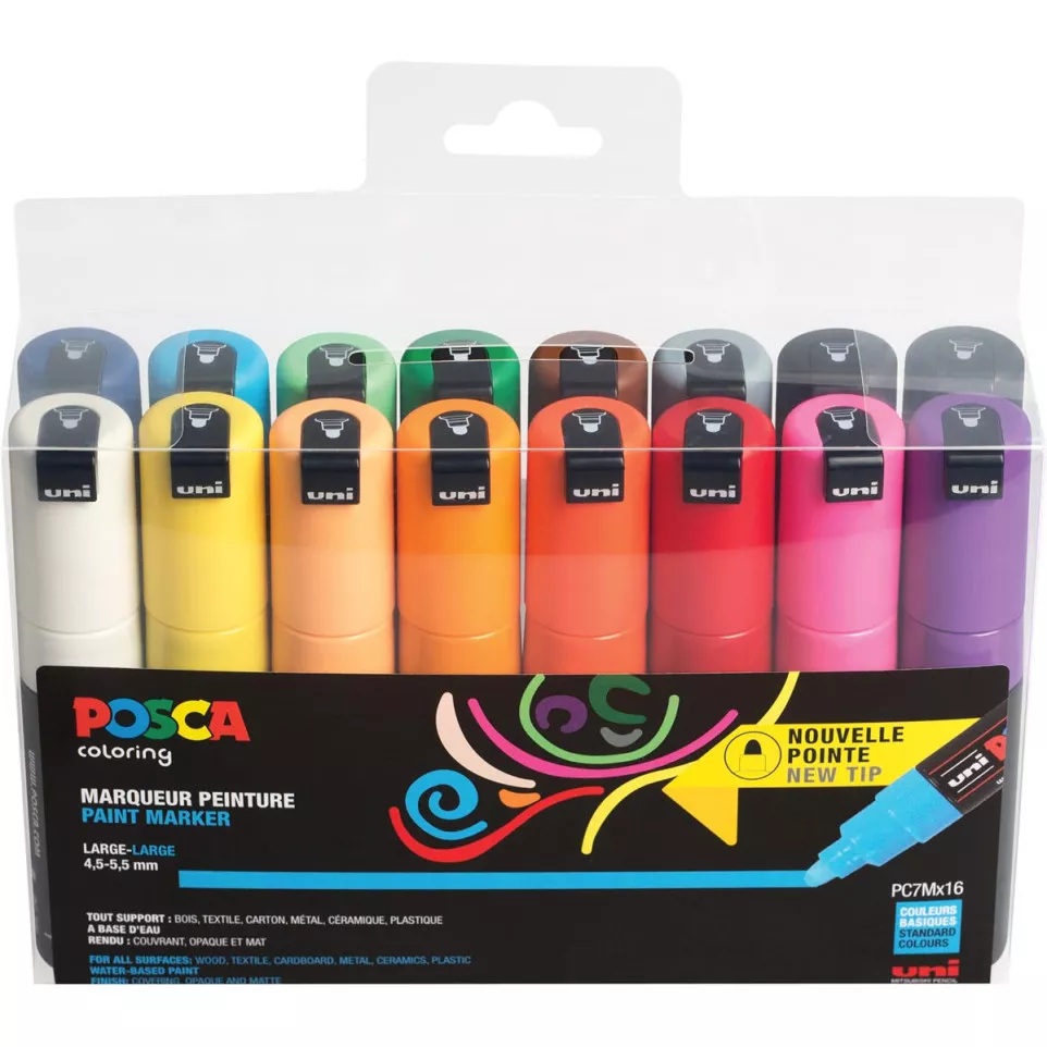 Uni POSCA marqueur peinture PC-7M,...