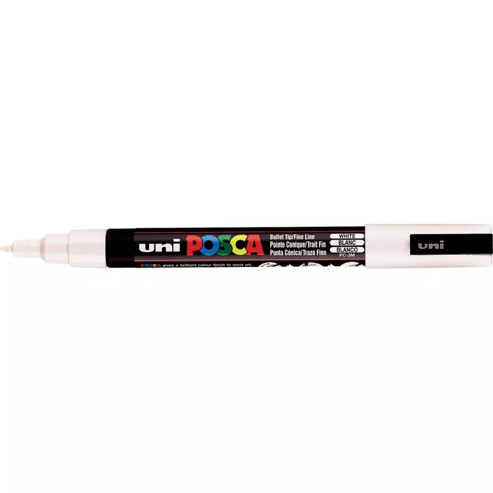 Uni POSCA paintmarker PC-3M, 1,5 mm, wit