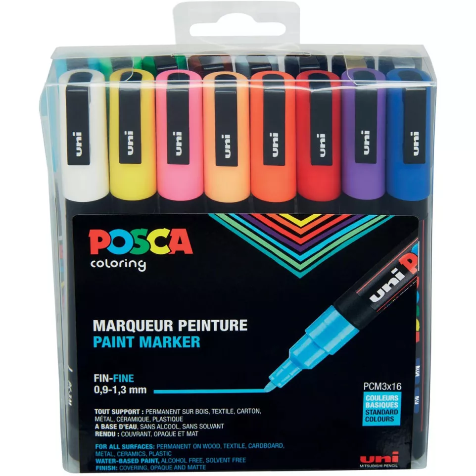 Uni POSCA marqueur peinture PC-3M,...