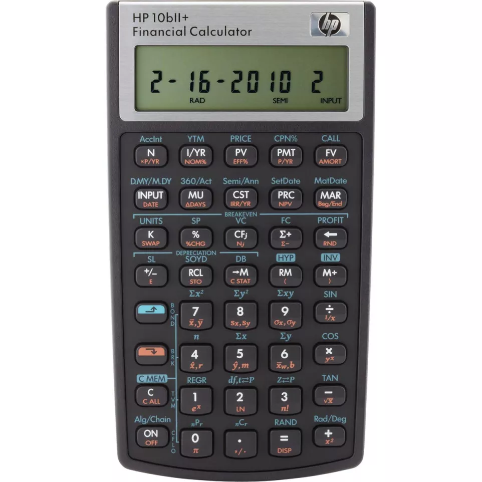 HP calculatrice financière 10BII+