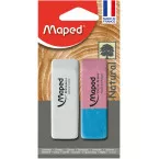Maped gomme Dessin & gomme Duo-Gom, blister de 2 pièces