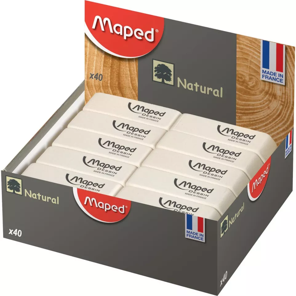 Maped gum Dessin, medium, wit, doos...