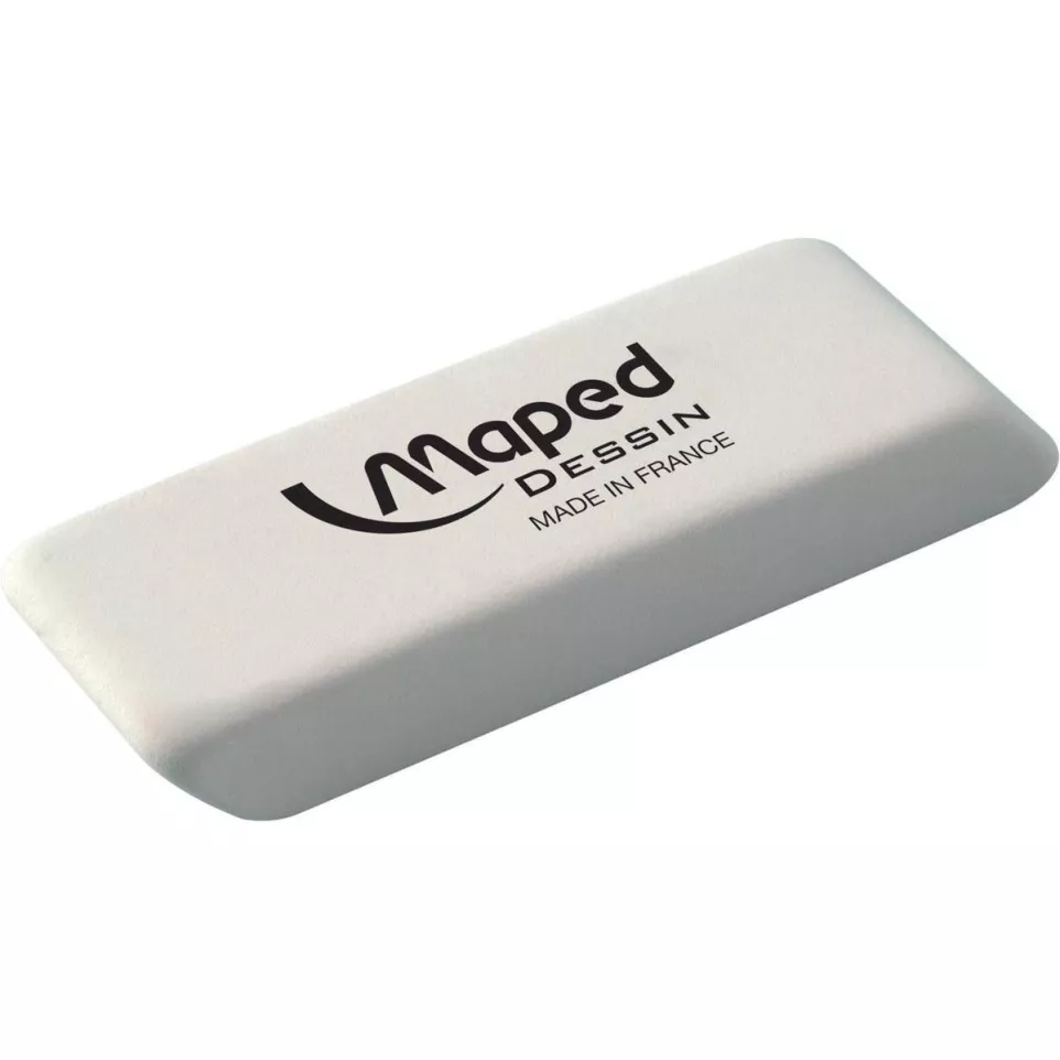 Maped gum Dessin, medium, wit, doos...