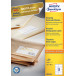 Avery Witte gerecycleerde universele etiketten ft 105 x 48 mm (b x h), 1.200 stuks, 12 per blad
