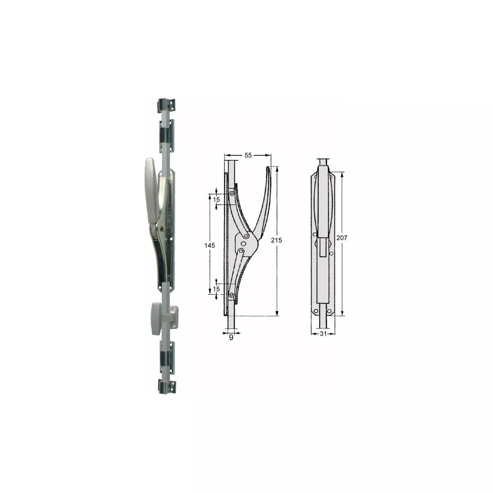 Square Rod for Surface-Mounted...