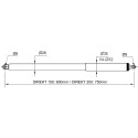 Dictator Direkt II 150-400 N Grey Gate Closer with Fixing Accessories for 750 to 1200 mm Leaf per piece