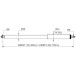 Dictator Direkt II 150 - 400 N Stainless Steel 304 Gate Closer with Mounting Accessories for 750 to 1200 mm Leaf per piece