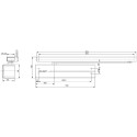 Assa Abloy DC350 Door Closer EN 1-4 Delayed Closing Without Arm Silver per piece