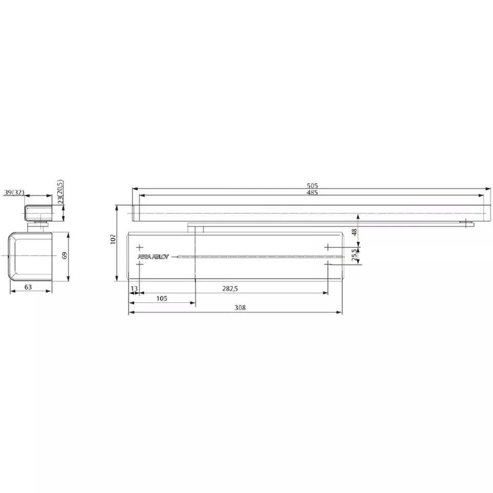Assa Abloy DC350 deurdranger NL 1-4...