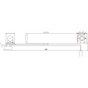 Door Closer FL96-EVO Dual Tension Fail-Safe 24-48 V Right Arm Silver / pc