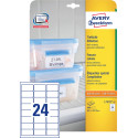 Avery diepvriesetiketten Ft 63,5 x 33,9 mm (b x h), wit, doos van 600 etiketten