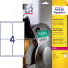 Avery L7915-10 weerbestendige etiketten ft 99,1 x 139 mm (b x h), 40 etiketten, wit