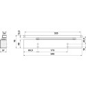 Dorma TS 97 EN 2-4 deurdranger compleet met arm en flexibele openingsbegrenzer in zilver / pce
