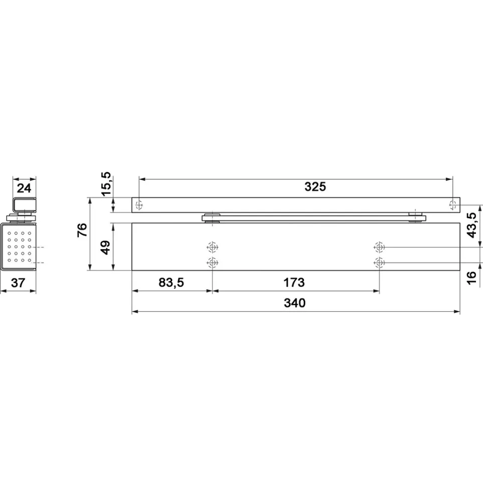 Dorma TS 97 EN 2-4 deurdranger...