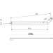 Bras courbe Dorma pour TS 91-92-93 et 98 XEA argent DIN L / pce