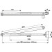 Dorma verlengarm 320 mm voor TS 71-72-73-83 zilver / pce