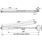 Dorma verlengarm 320 mm...