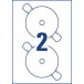Avery L7676-25 étiquettes pour CD, diamètre 117 mm, 50 étiquettes, blanc
