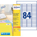 Avery L7656-100 étiquettes mini ft 46 x 11,1 mm (l x h), blanc, 8400 pièces