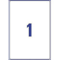 Avery L7567-25 verzendetiketten ft 210 x 297 mm (b x h), 25 etiketten, transparant