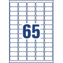 Avery L7551-25 étiquettes adresse ft 38,1 x 21,2 mm (b x h), 1.625 étiquettes, transparent
