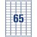 Avery L7551-25 étiquettes adresse ft 38,1 x 21,2 mm (b x h), 1.625 étiquettes, transparent