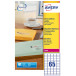Avery L7551-25 étiquettes adresse ft 38,1 x 21,2 mm (b x h), 1.625 étiquettes, transparent