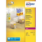 Avery afneembare neon...