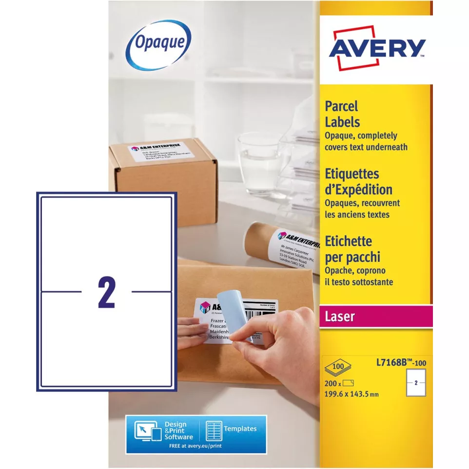 Avery L7168B-100 BlockOut Parcel...