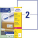 Avery L7168, Verzendetiketten, Laser, Ultragrip, wit, 100 vellen, 2 per vel, 199,6 x 143,5 mm