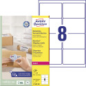 Avery L7165B-100 BlockOut étiquettes autocollantes QuickPeel, ft 99,1 x 67,7 mm (l x h), 800 étiquettes