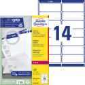 Avery L7163 Address Labels Laser Ultragrip White 250 Sheets 14 per Sheet 99.1 x 38.1 mm