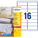 Avery L7162 White Laser Address Labels 99.1 x 33.9 mm 16 per sheet 40 sheets Ultragrip