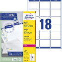 Avery L7161 Laser Address Labels, Ultragrip, White, 100 Sheets, 18 Labels per Sheet, 63.5 x 46.6 mm