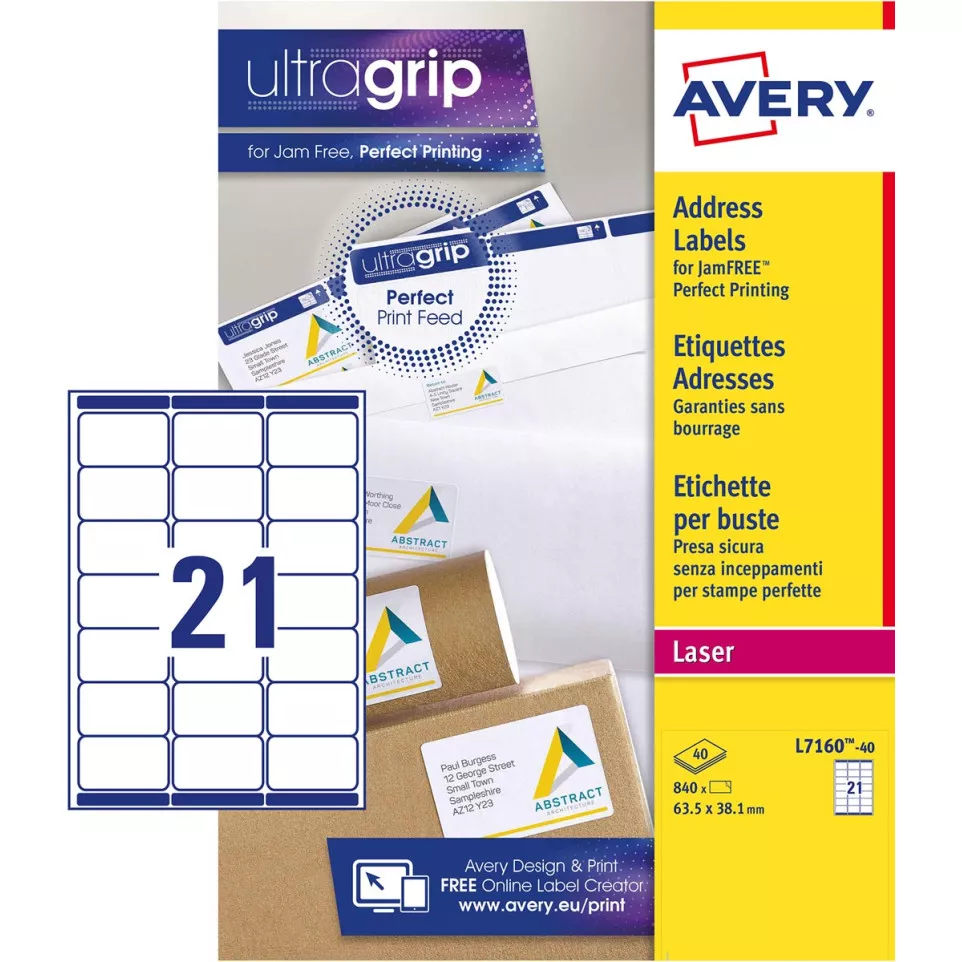Avery L7160 QuickPeel Laser Address...