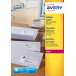 Avery L7159, Adresetiketten, Laser, Ultragrip, wit, 40 vellen, 24 per vel, 63,5 x 33,9 mm