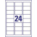 Avery L7159 Address Labels, Laser, Ultragrip, White, 40 Sheets, 24 per Sheet, 63.5 x 33.9 mm