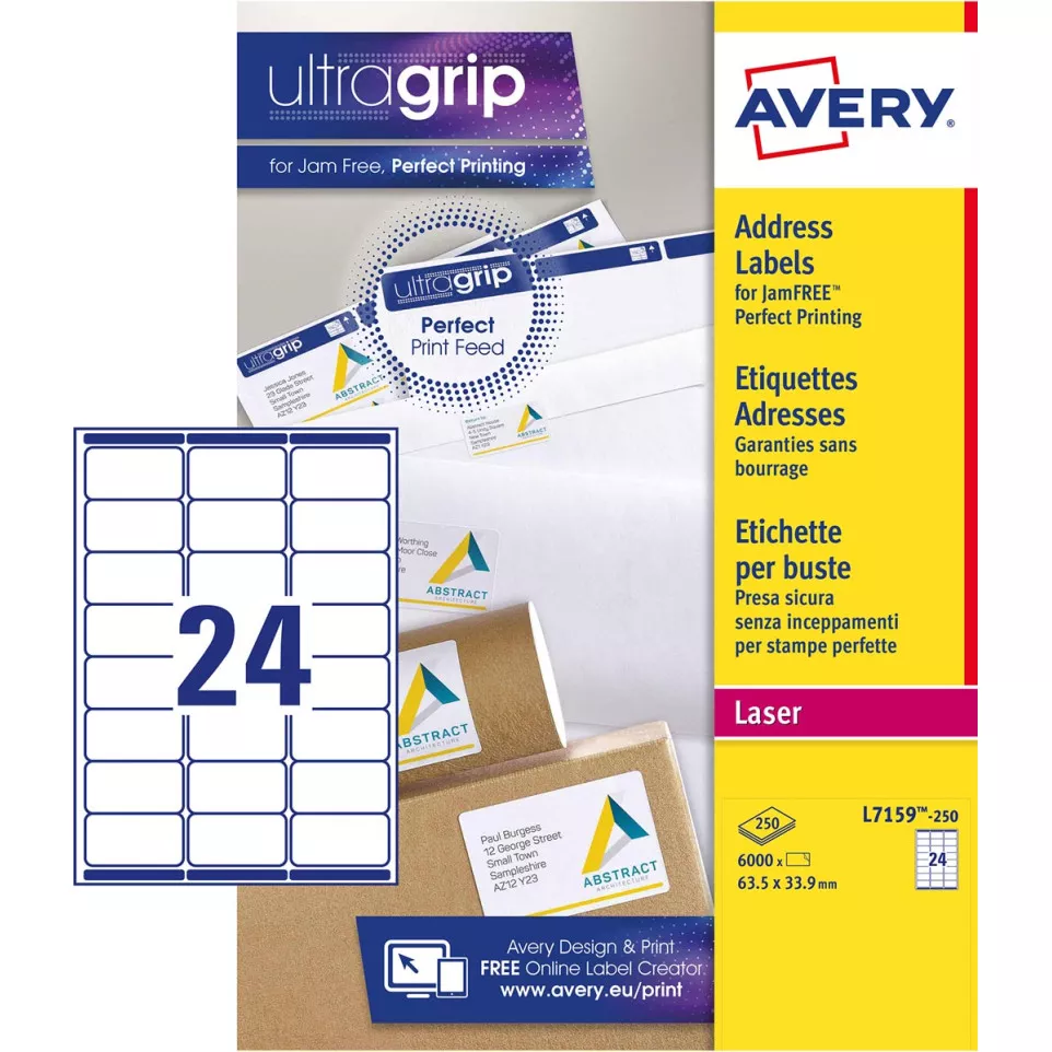 Avery L7159, Etiquettes adresses,...
