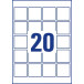 Avery QR Code Labels printable sheets 45 x 45 mm, pack of 400