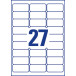 Avery étiquettes de sécurité, ft 63,5 x 29,6 mm, 540 pièces, 27 par feuille, boîte de 20 feuille