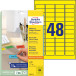 Avery Etiquettes mini jaune